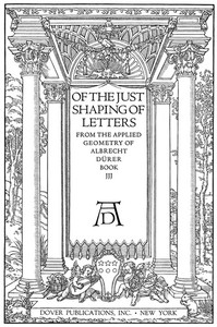 Cover of Of the Just Shaping of Letters — Themes and Context