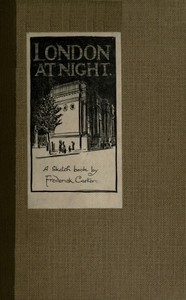Cover of London at Night: A sketch-book — Text and Context