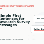 Simple First Sentences for Research Survey Messages