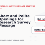 Short and Polite Openings for Research Survey Message English