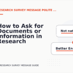 How to Ask for Documents or Information in Research Survey Message English