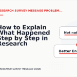 How to Explain What Happened Step by Step in Research Survey Message English