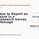How to Report an Issue in a Research Survey Message