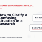 How to Clarify a Confusing Situation in a Research Survey Message