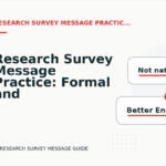 Research Survey Message Practice: Formal and Friendly Versions