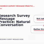 Research Survey Message Practice: Natural Conversation Lines
