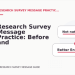 Research Survey Message Practice: Before and After Corrections