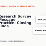 Research Survey Message Practice: Closing Lines and Follow-Ups